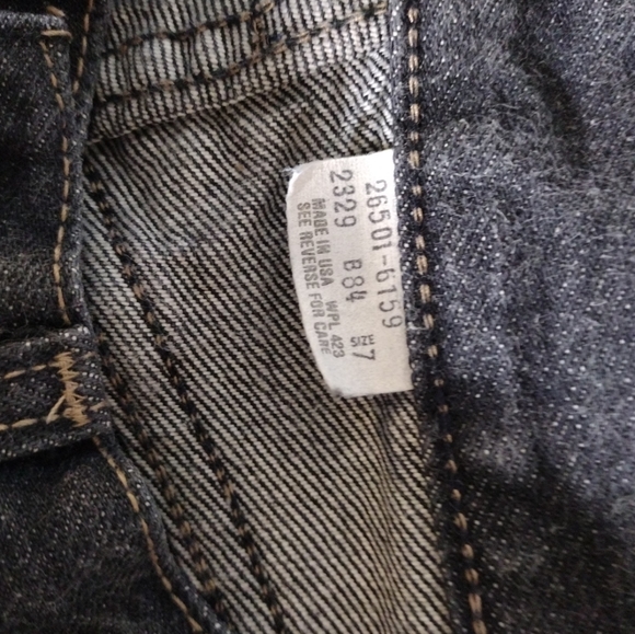 Vintage Levi's Women's 501, Size 7, Blue Denim 5 Button - Picture 10 of 12